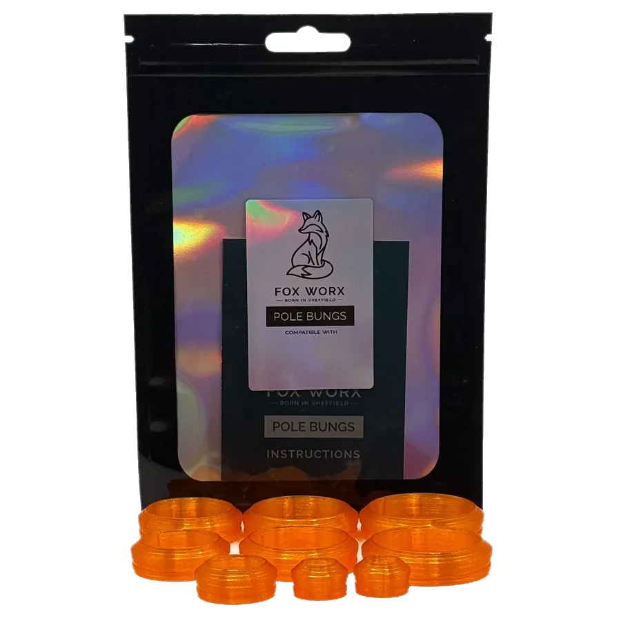 Fox Worx pole bungs in orange