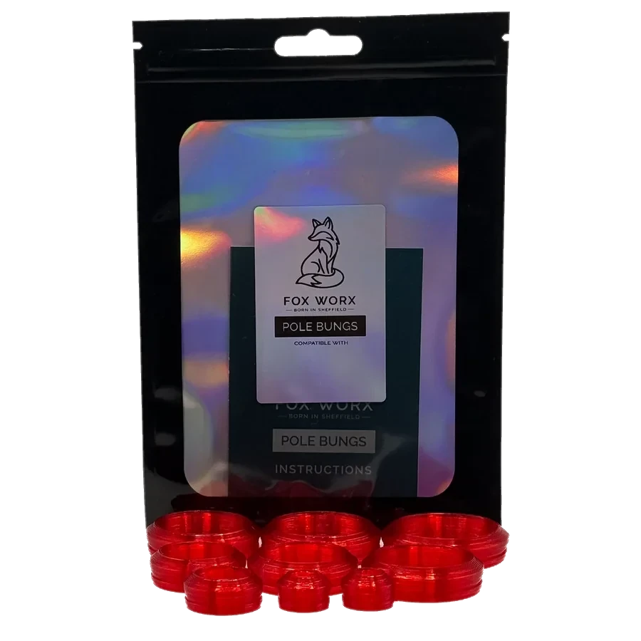 Fox Worx pole bungs in red